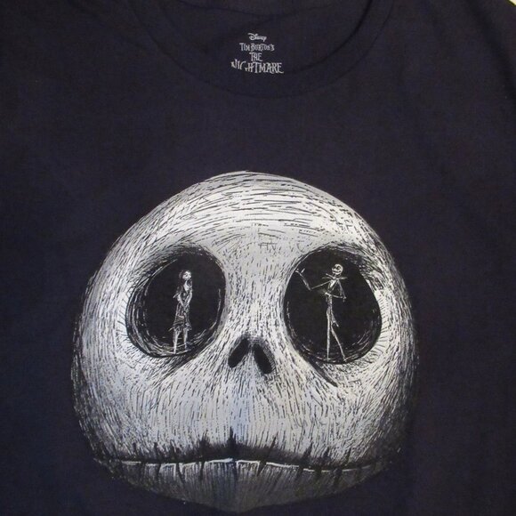 New Nightmare Before Christmas Jack Sally Eyes Skull T Shirt Medium or XL NMB4X - Picture 7 of 10